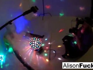 Enticing big boobed disco ball beauty alison tyler