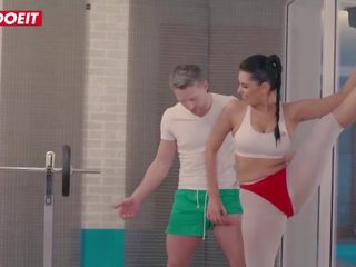 Letsdoeit - Busty cutie Knows Gym x rated video Is the Best Workout