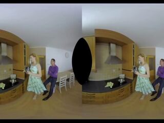Anny Aurora in a gorgeous vintage housewife scene in VR adult video movs