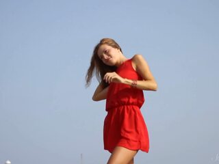 Fingering Freedom At The Beach! Etruscilla Plays With Herself Outside!