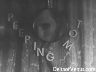 Wijnoogst seks 1950s - voyeur neuken - peeping tom