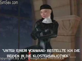 Nuns на німецька convent відчувати збуджена